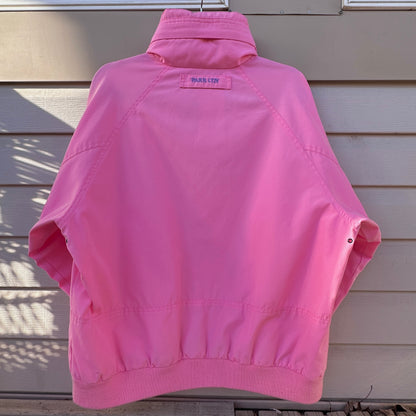 Park City Vintage Bubble Gum Pink Wind Breaker, L