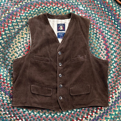 Salty Dog Brown Corduroy Vest, L