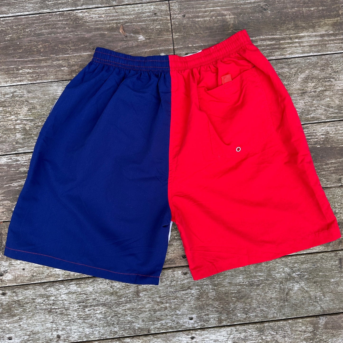 Red, Grey and Blue Swim Trunks, M - Cherry Buzz