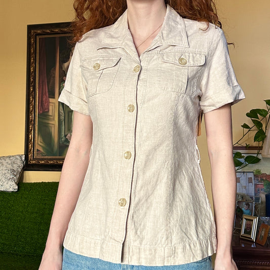 Linen Cotton Top, S