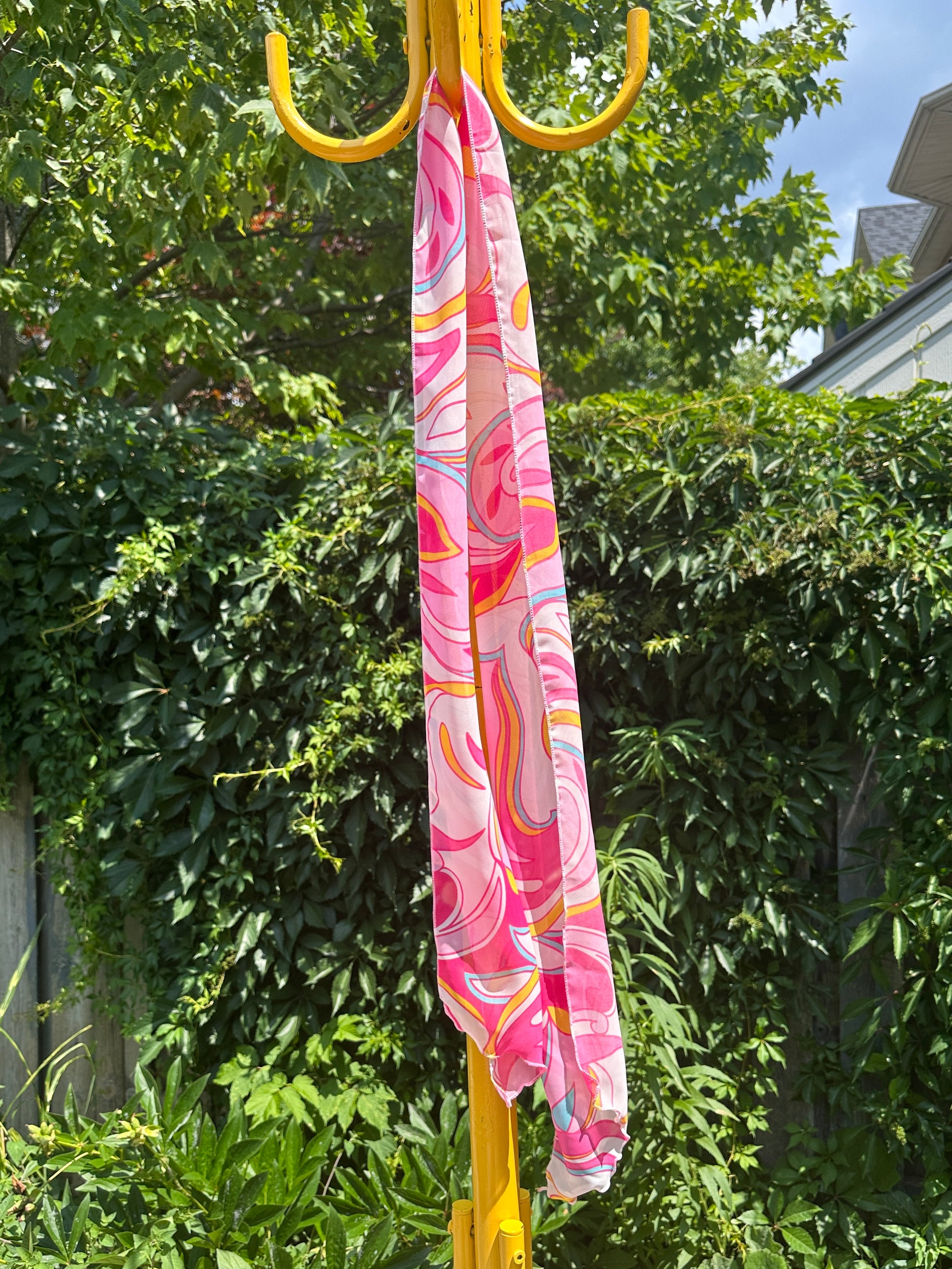 Groovy Pink Scarf - Cherry Buzz