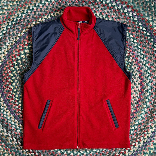 b.u.m. b.u.m. Red Fleece Vest, M (M)