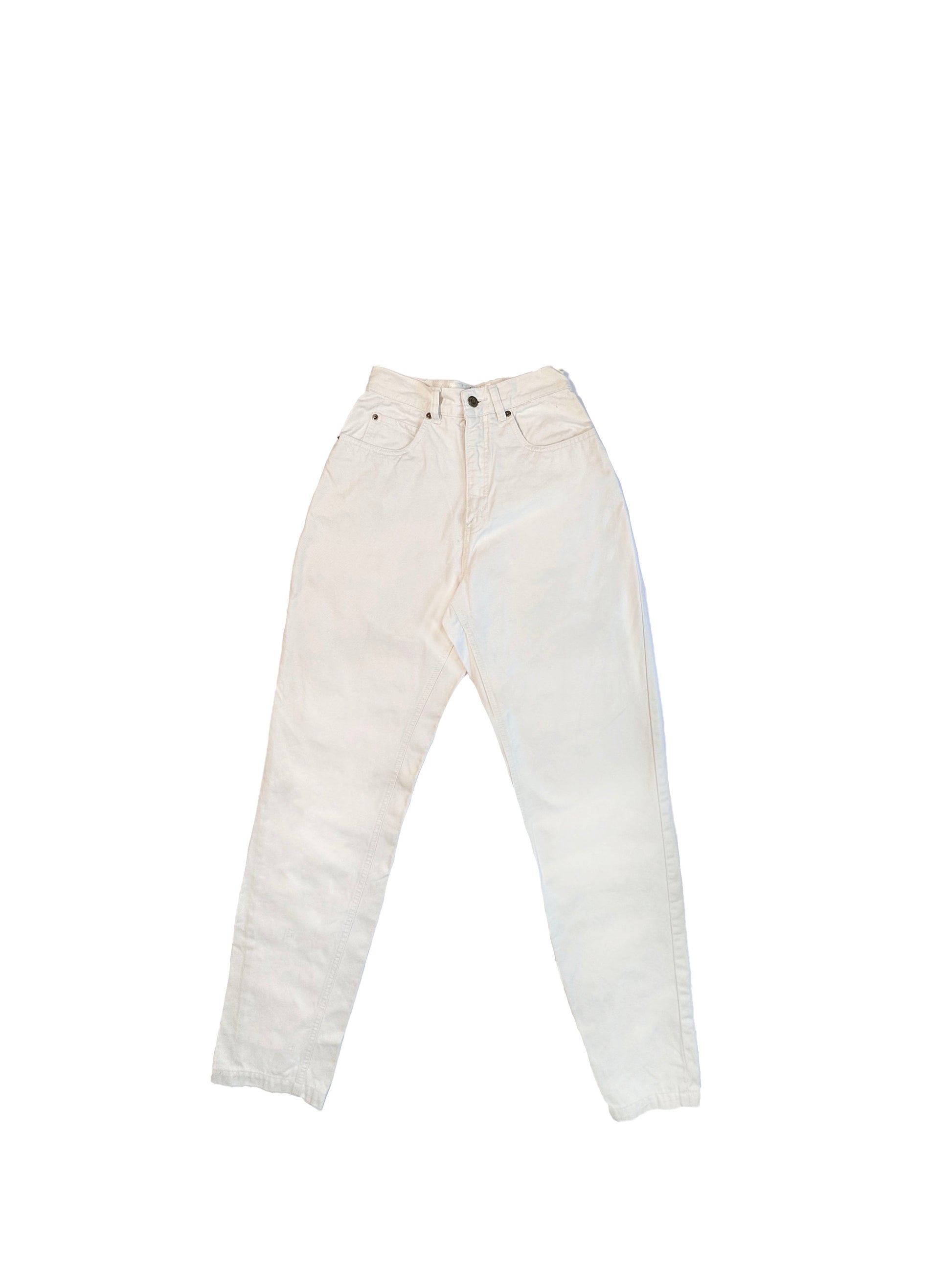 Alfred Sung White Denim, 4 - Pants - Cherry Buzz