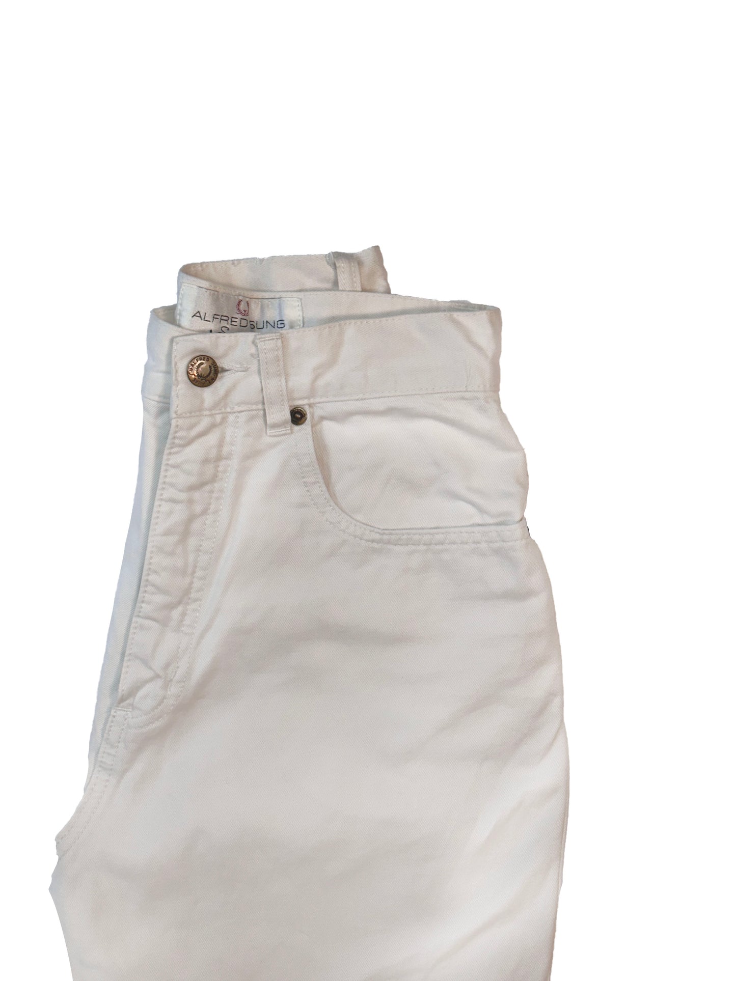 Alfred Sung White Denim, 4 - Pants - Cherry Buzz