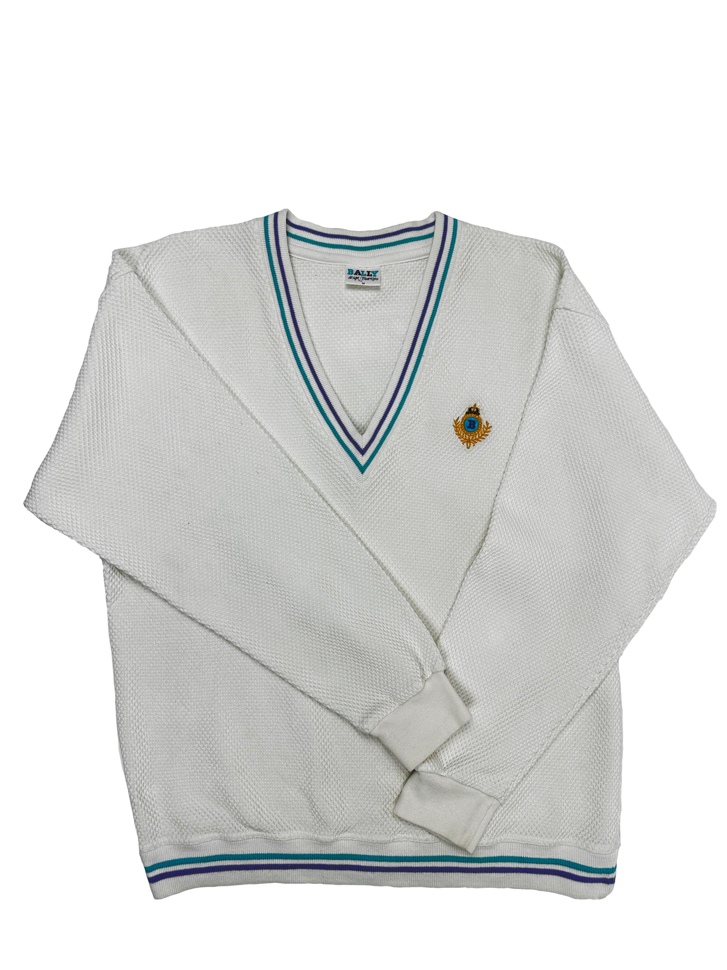 Bally Vintage Tennis Sweater, M - Sweater - Cherry Buzz