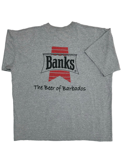 Banks Beer T-Shirt with Back Graphic, L - T-Shirt - Cherry Buzz