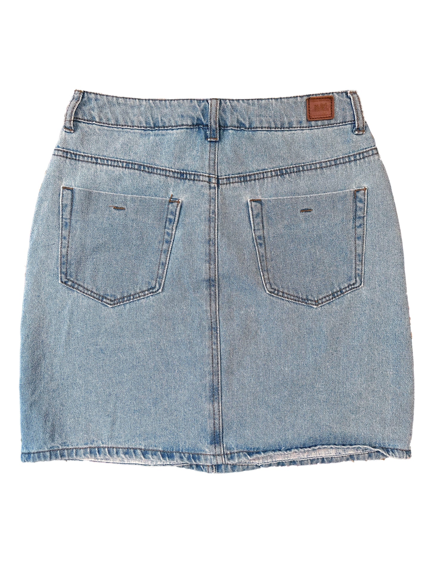 Denim Mini Skirt, 25 - Cherry Buzz