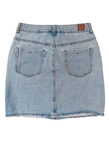 Denim Mini Skirt, 25 - Cherry Buzz