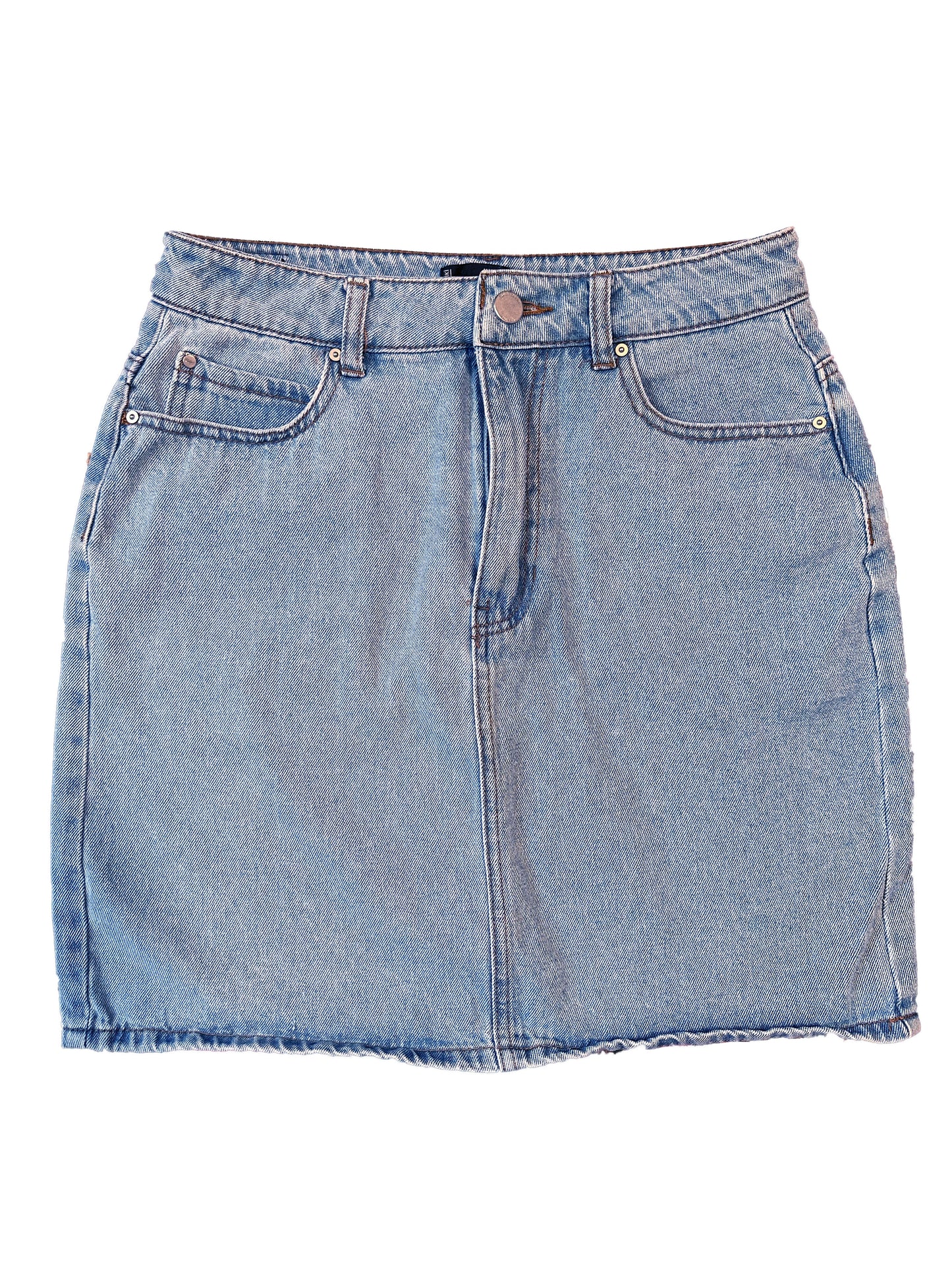 Denim Mini Skirt, 25 - Cherry Buzz