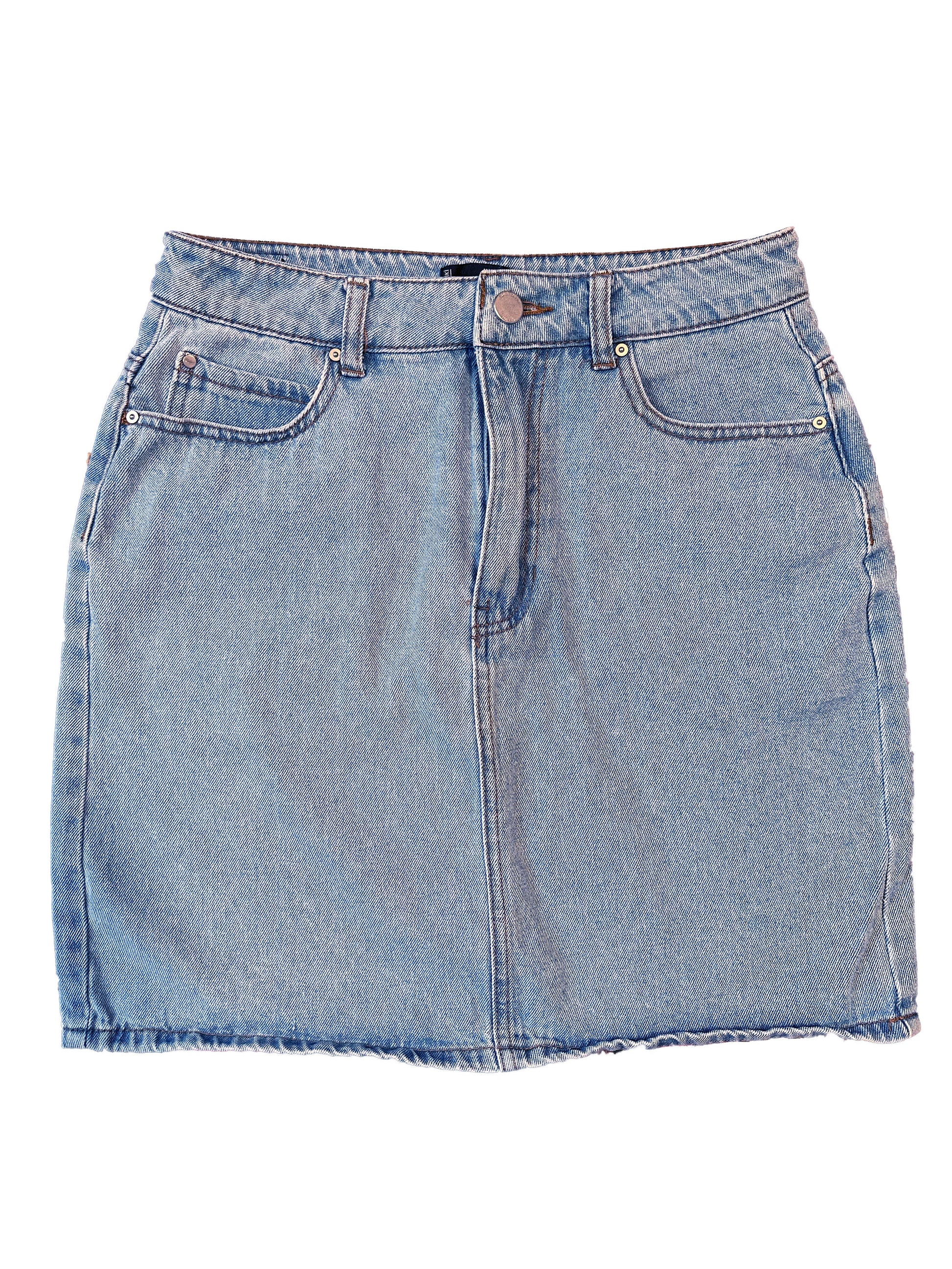 Denim Mini Skirt, 25 - Cherry Buzz