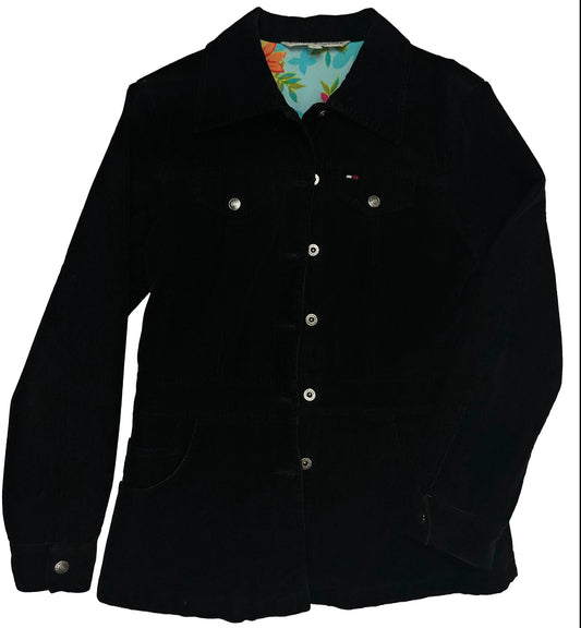 Vintage Tommy Hilfiger Black Corduroy Jacket, M - Jacket - Cherry Buzz