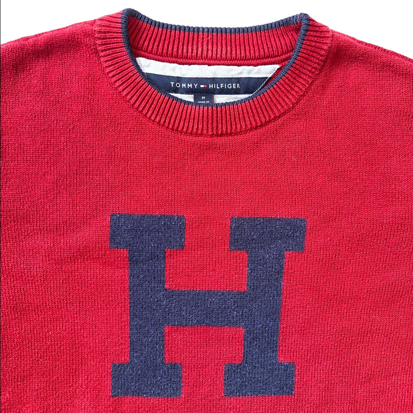 Tommy Hilfiger Red Sweater, M - Sweater - Cherry Buzz