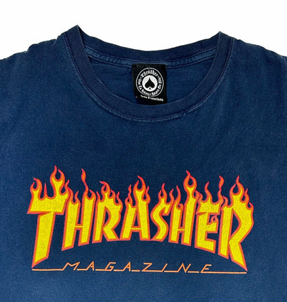 Thrasher Classic Flame Graphic T-Shirt, L - T-Shirt - Cherry Buzz