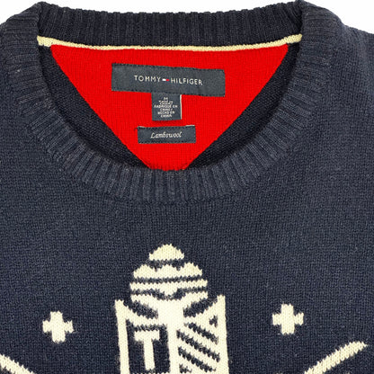 Tommy Hilfiger Rampant Lion Crest Crewneck Sweater, M - Sweater - Cherry Buzz