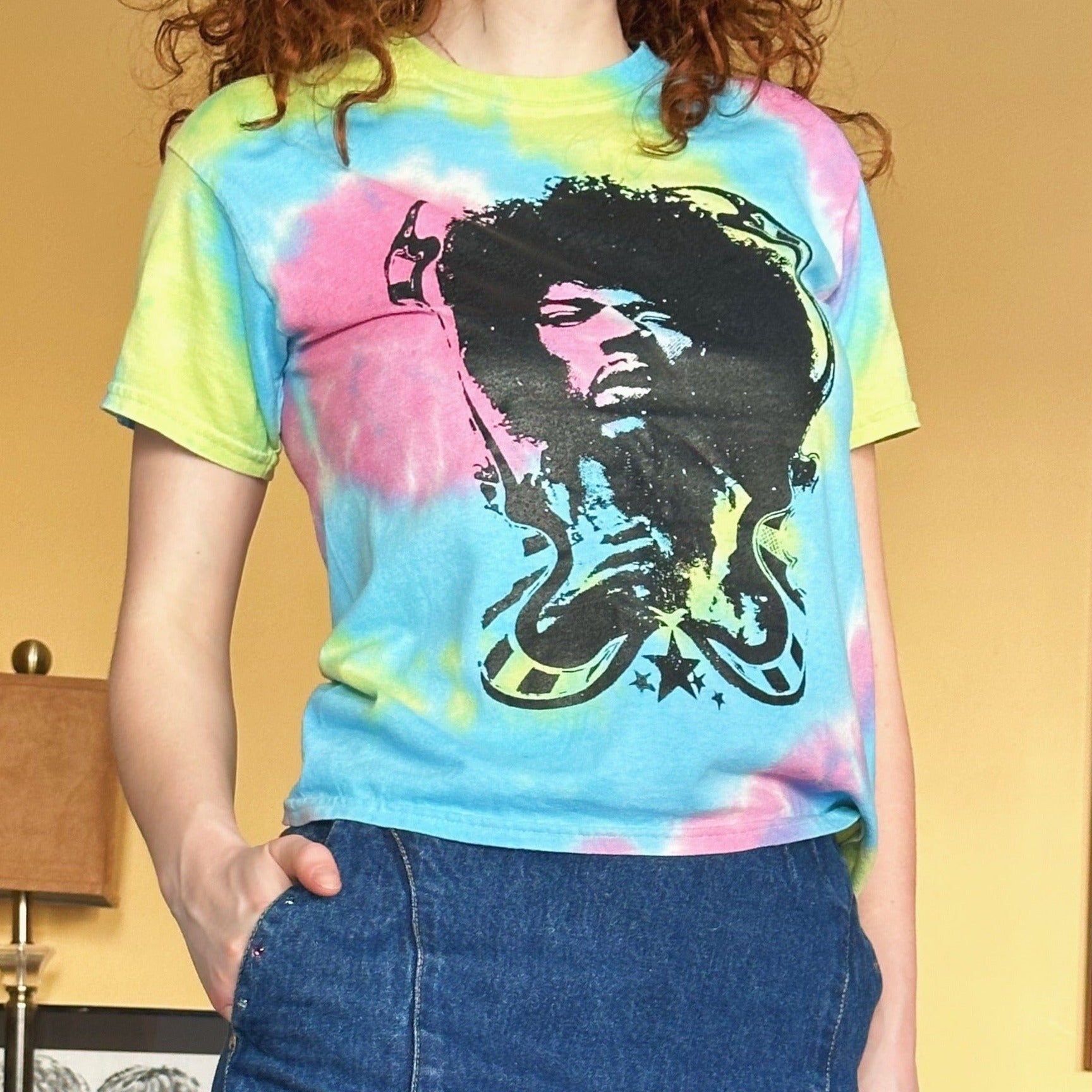 Jimi Hendrix Tie Dye T-Shirt, S - T-Shirt - Cherry Buzz